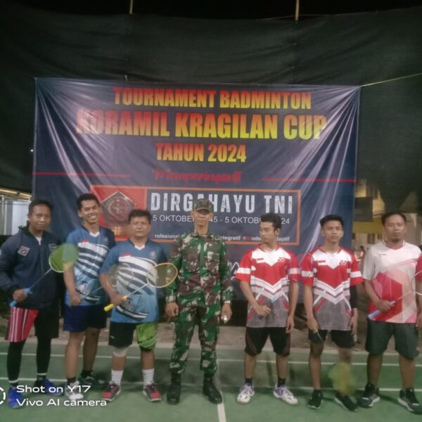 Koramil 0602-18/Kragilan mengadakan turnamen badminton yang bertajuk…