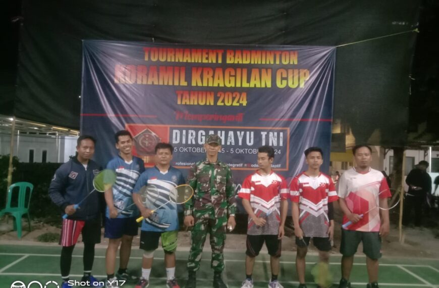 Koramil 0602-18/Kragilan mengadakan turnamen badminton…