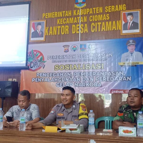 Babinsa Koramil 0602-12/Ciomas Dan Bhabinkamtibmas Gelar Sosialisasi&hellip;