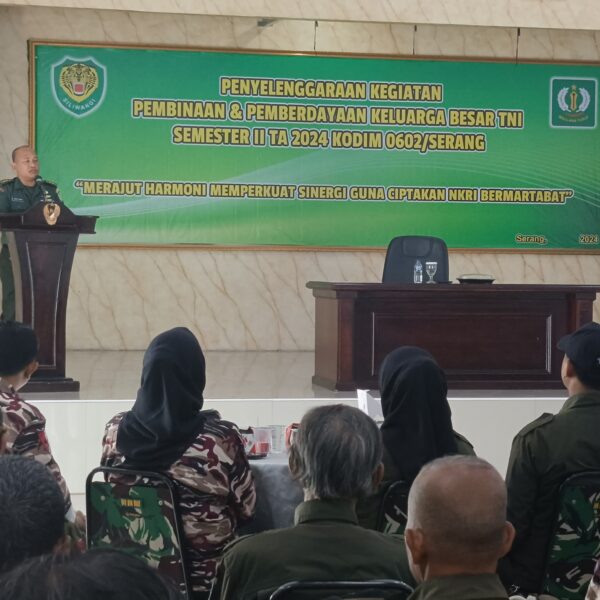 Kodim 0602/Serang Gelar Kegiatan Pembinaan Dan Pemberdayaan…