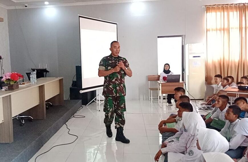 Danramil 0602-18/Kragilan Berikan Materi Kepemimpinan…
