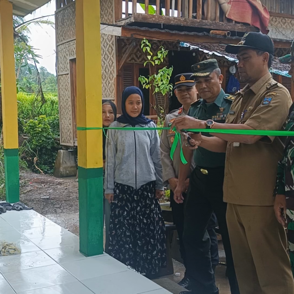 3 unit Rumah Layak Huni di Resmikan Kodim…