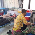 Anggota Koramil 0112/Jiput, Donorkan Darahnya&hellip;