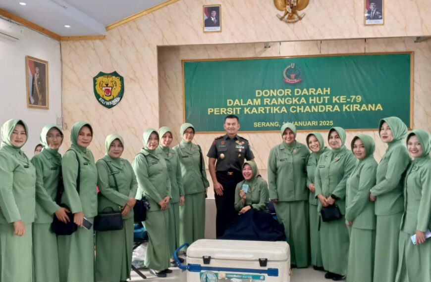 Kodim 0602/Serang Gelar Bakti Sosial Donor Darah&hellip;