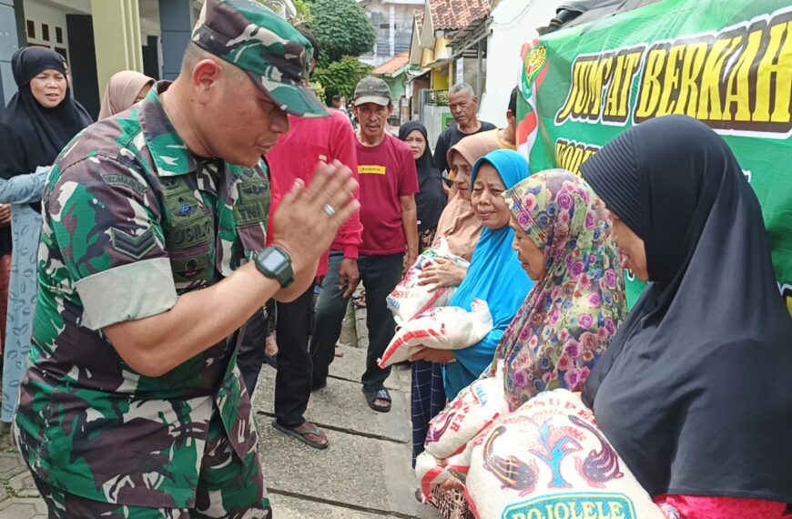 Melalui Babinsa, Koramil 0602-05/Cipocok Jaya Bagikan Beras&hellip;