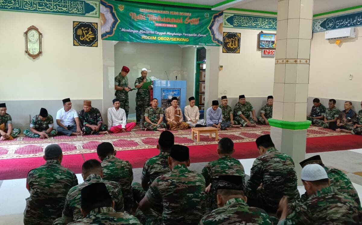 Kodim 0602/Serang Gelar Isra Mi’raj Nabi Muhammad…