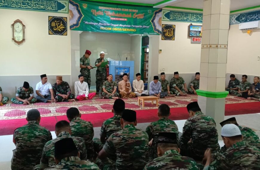 Kodim 0602/Serang Gelar Isra Mi’raj…