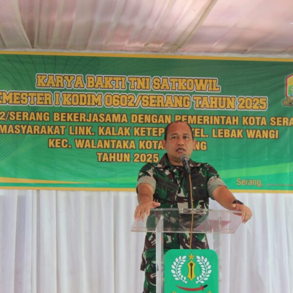 Kodim 0602/Serang Bersama Pemkot Serang Gelar Karya Bakti&hellip;
