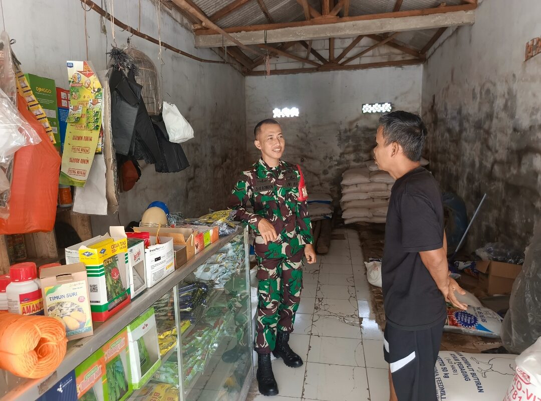 Dukung Program Pemerintah Pusat, Babinsa Koramil 0602-09/Cikeusal…