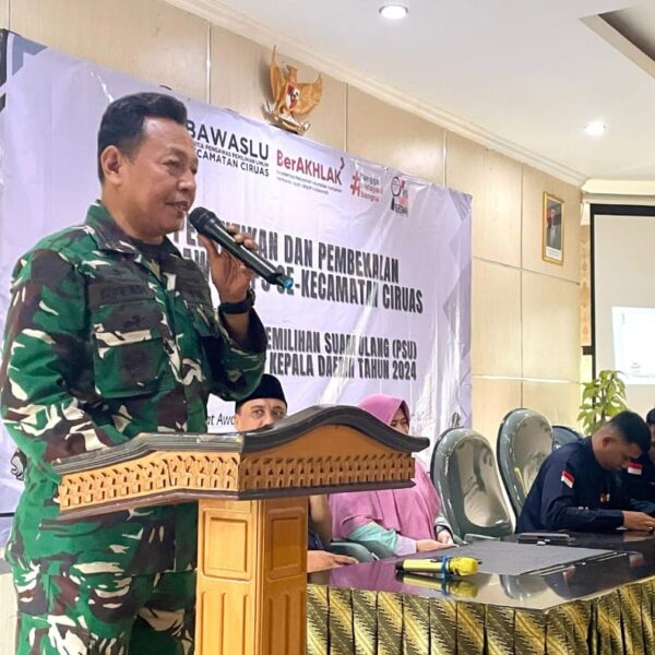 Danramil 0602-16/Ciruas Hadiri Pelantikan Pengawas TPS PSU…