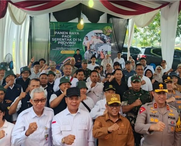 Dandim 0602/Serang Hadiri Panen Raya Padi Serentak