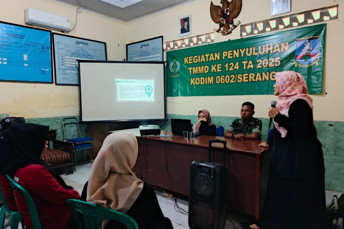 Satgas TMMD ke-124 Kodim 0602/Serang Gelar Penyuluhan&hellip;