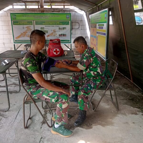 Rutin Anggota Kesehatan Satgas TMMD Ke 124 Cek…