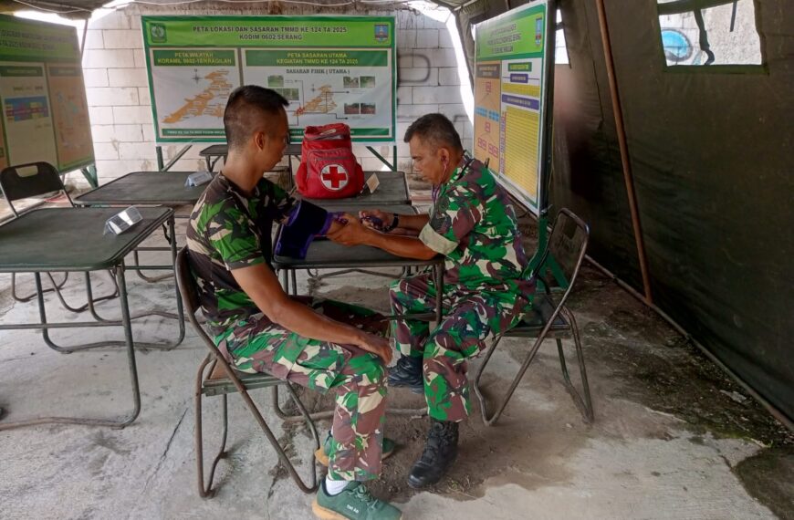 Rutin Anggota Kesehatan Satgas TMMD…