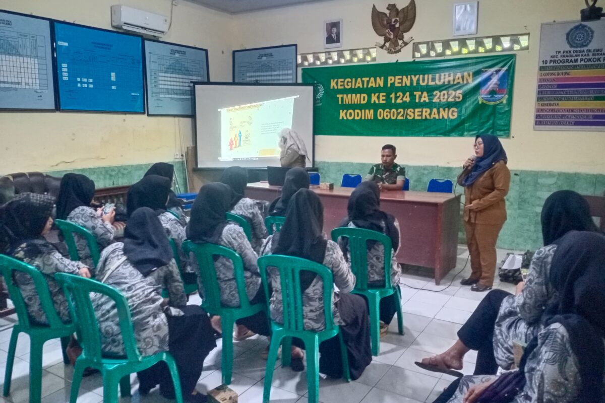 Satgas TMMD ke-124 Kodim 0602/Serang Gelar Penyuluhan…
