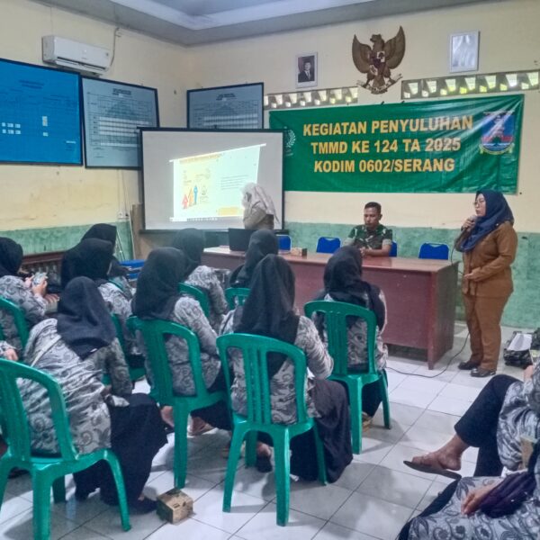 Satgas TMMD ke-124 Kodim 0602/Serang Gelar Penyuluhan Pencegahan&hellip;
