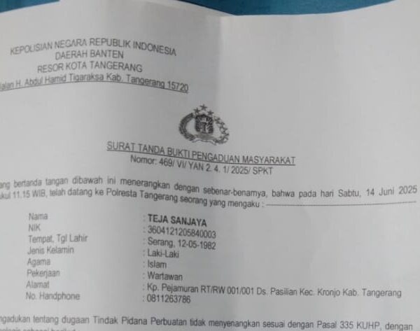 Wartawan Lapor Ke Polisi Usai Diancam Dalam…