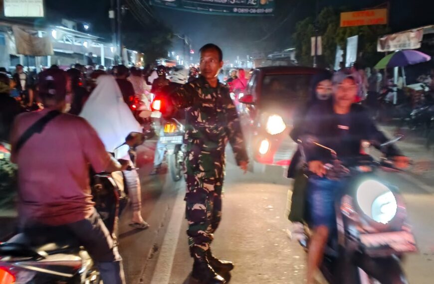 Babinsa Koramil 0602-03/Walantaka Amankan Pawai…