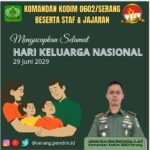 Keluarga Besar Kodim 0602/Serang Mengucapkan Hari Keluarga Nasional Tahun 2025
