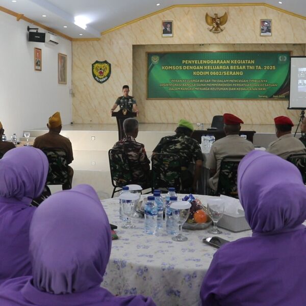 Kodim 0602/Serang Gelar Komsos Virtual Bersama Keluarga&hellip;