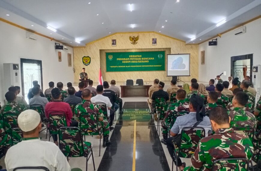 Kodim 0602/Serang Gelar Program Mitigasi…