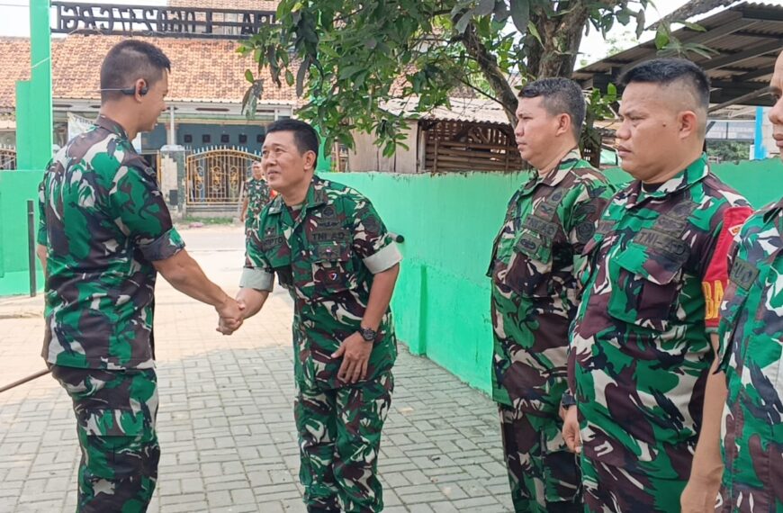 Danramil 0602-17/Carenang Sambut Kunjungan Kerja…
