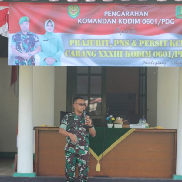 Dandim 0601/Pandeglang Berikan Pengarahan Kepada Prajurit, PNS Dan…