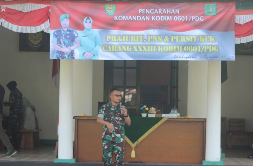 Dandim 0601/Pandeglang Berikan Pengarahan Kepada…