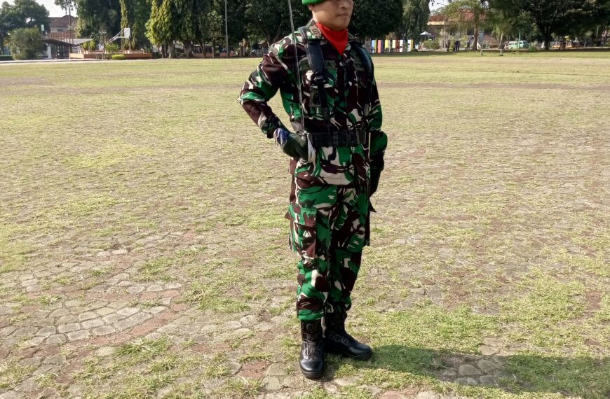 Jelang Upacara HUT Ke-80 RI Danramil 0106/Menes&hellip;