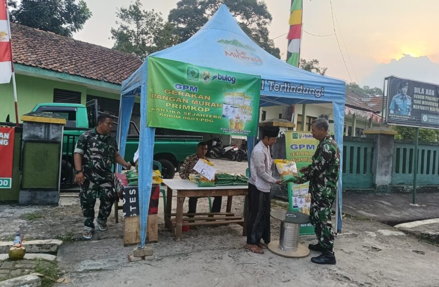 Koramil 0102/Cadasari Kodim 0601/Pandeglang Gelar Gerakan Pangan…