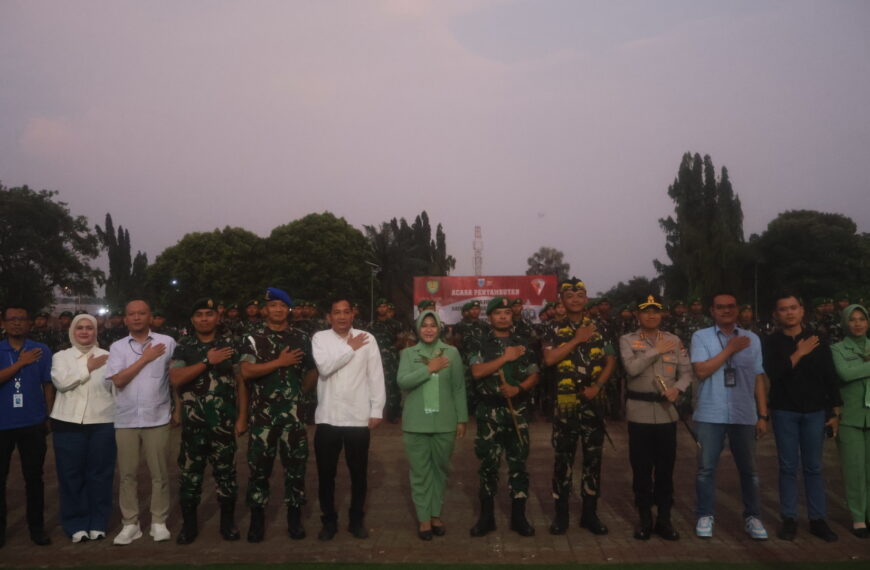 Kodim 0601/Pandeglang & Forkopimda, Sambut Kedatangan Yon…