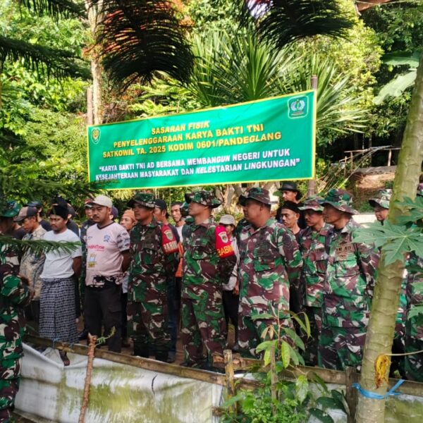 Kodim 0601/Pandeglang Gelar Program Karya Bakti di Kecamatan…