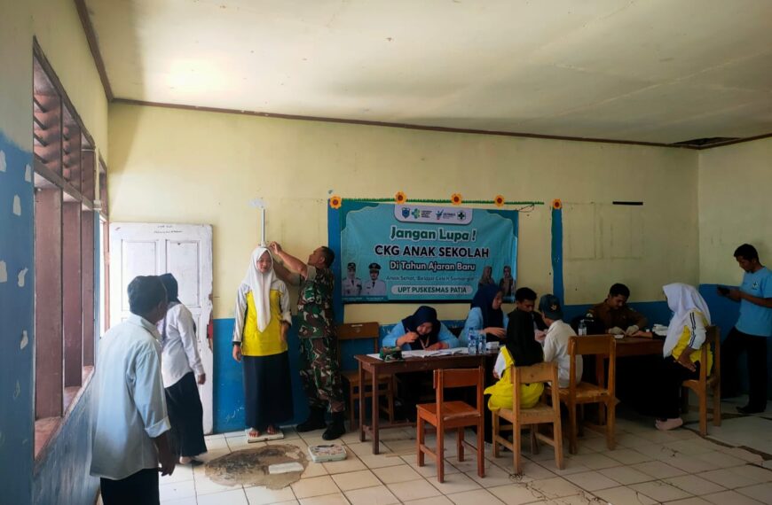 Koramil 0111/Pagelaran Dampingi Kegiatan Cek…