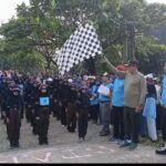 Danramil 0602-16/Ciruas Kapten Inf Afendi Hadiri Lomba Gerak Jalan Dalam Rangka HUT RI Ke-80 
