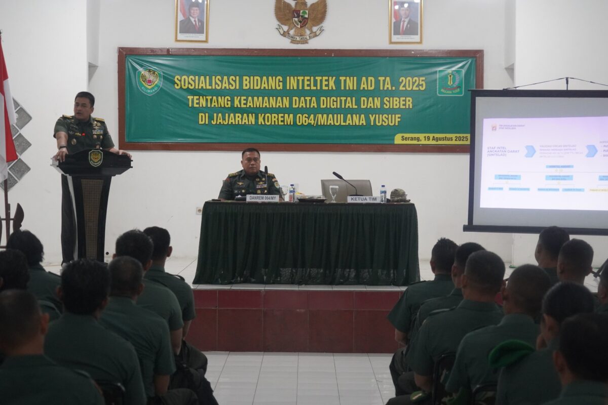 Korem 064/MY Gelar Sosialisasi Inteltek TNI AD&hellip;