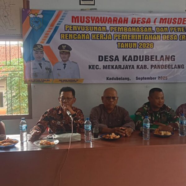 BABINSA KORAMIL 0103/BANJAR KODIM 0601/PANDEGLANG HADIRI MUSYAWARAH&hellip;