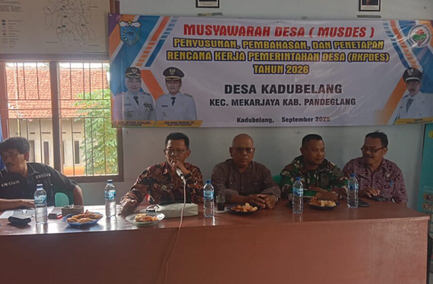 BABINSA KORAMIL 0103/BANJAR KODIM 0601/PANDEGLANG HADIRI MUSYAWARAH&hellip;