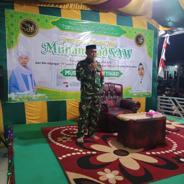 Serda widagyio Babinsa Koramil 0111/Pagelaran Hadiri Peringatan Maulid&hellip;