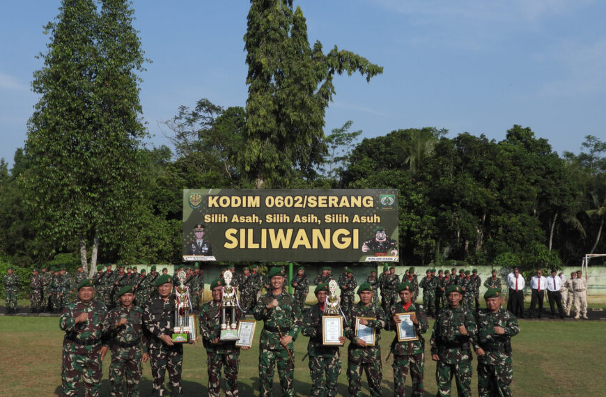Dandim 0602/Serang Apresiasi Lima Koramil Berprestasi