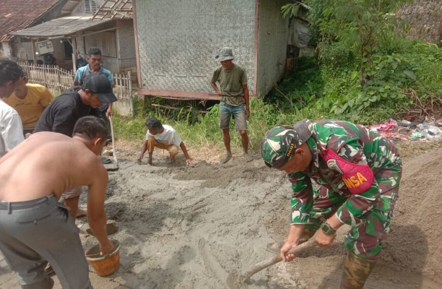 Babinsa Koramil 0101/Pandeglang Laksanakan Gotong&hellip;